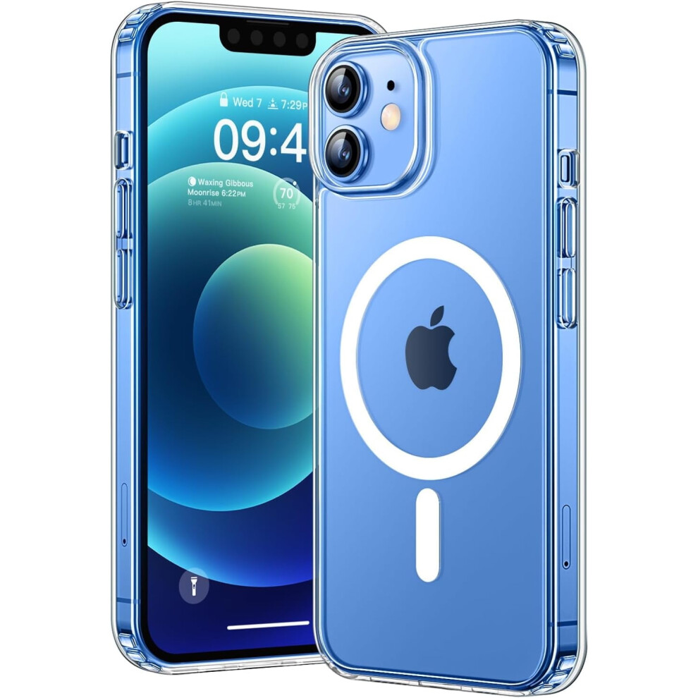 Clear Magnetic Case For Compatible With Iphone 12 Mini Â Slim, Shockproof, -Resistant Yellow 9448483575744