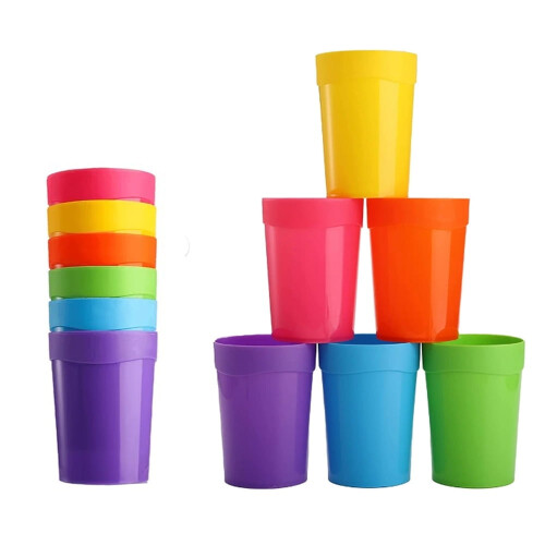 Triani Reusable Cups 13.5 oz 12 pcs 6 colors