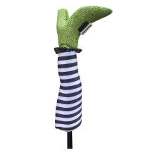 Estaca de jardim em formato de perna de bruxa para decoração de Halloween, azul, 13,38*5,9, Halloween