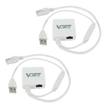 2X VONETS VAR11N-300 Enrutador Inalambrico Portatil Multi-Funcional Inalambrico / Puente Wifi / Repetidor Wifi 300Mbps 802.11N Protocolo