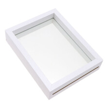 Cornice portafoto fai-da-te a forma di farfalla, senza marchio, 20,5x16,5 cm, bianca.