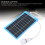 Portable Blue Solar Panel with Light Handle 5V 5W USB Charger 4