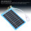 Portable Blue Solar Panel with Light Handle 5V 5W USB Charger 9