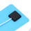 Portable Blue Solar Panel with Light Handle 5V 5W USB Charger 14