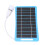 Portable Blue Solar Panel with Light Handle 5V 5W USB Charger 15