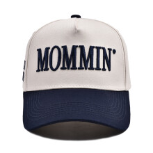 Women's Vintage Embroidered Trucker Hat with Ponytail Hole