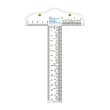 Clear Acrylic T Square Ruler Measuring Ruler Stationery 6" Professional Drafting