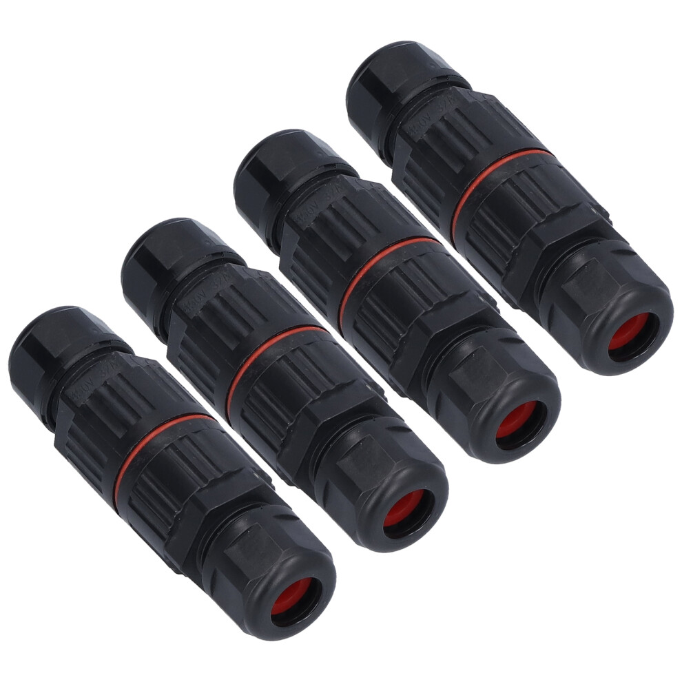 Outdoor Straight Junction Box Connector 4 Pack