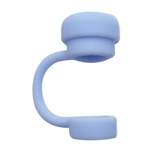 0.67in Diameter Cute Silicone Straw Covers Cap for Stanley Cup,Reusable Cute Silicone Tips Lids Protectors for Water Bottle Accessories Light Blue