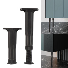 Strengthened Adjustable Plastic Telescopic Furniture Stand For Bed Sofa Support