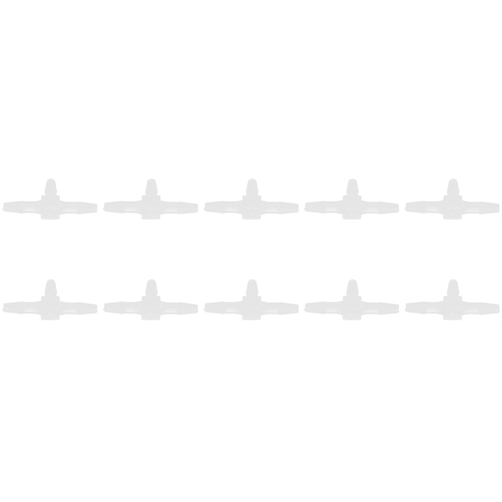 10Pcs 3 Way Pp Plastic Fitting T Shaped Barb Pressure Temperature Proof 9351391503108