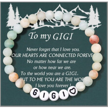 Nana/Mimi/Gigi/Daddy Gifts,Natural Stone Bracelet Valentines Mother's Day Christmas Birthday Gifts for Women Men