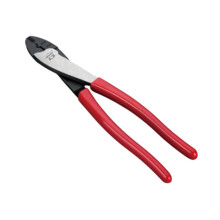 Wire Crimper Electricians Pliers 10 inch Multifunctional Steel Cable Crimper Red