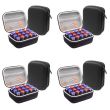 4X Custodia Protettiva per Fiale di Insulina con 15 Slot, Borsa Organizer per Fiale di Insulina per Diabetici, Fiale Standard da 1 Ml, 3 Ml, 5 Ml e 10