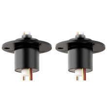 2X Gat 5 mm Doorlopende Boring Sleepring 6CH 2A Collectorringverbinding Geleidende Sleepring Onbeperkte Roterende Connector