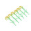 6Pcs Multi Color Plastic Architectural Model Crops for Diorama Scenery 6