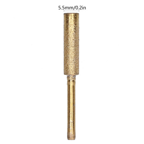 20Pcs Chainsaw Tool Kit Gold Burr Grinding Head 5.5mm Rustproof & Sharpener 2