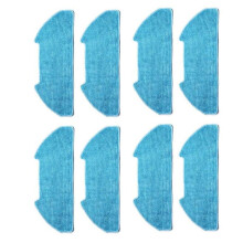 8PCS Washable Mop Pads for Dustin Self-Emptying for Bobsweep Pet24-7-913/Pet24-7-213 for Ultravision Robot Vacuum