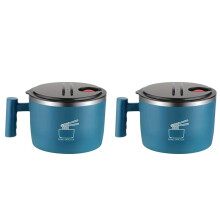 2X Ramen Bowl, Lunch Container,1000ml Large Thai Soup Bowls, Cereal Bowls for Home, Kitchen, Camping