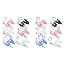 12 Pcs Small Scissors Keychain Set with Cover Travel-Sized Portable Snips for Travel, Sewing, Crafts and Yarn