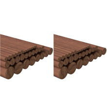 64Pcs 7 Size Walnut Wooden Dowel Rods 6 Inch Long Wooden Dowel Rods Sticks 4/6/8/10/12/15/18mm Wood Sticks