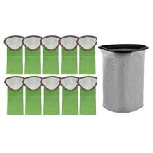 For ProTeam Super Pro 10 / GoFit 10 Backpack Vacuum Cleaner Parts Micro Filter Bags+ Reusable Cloth Bag 11PCS