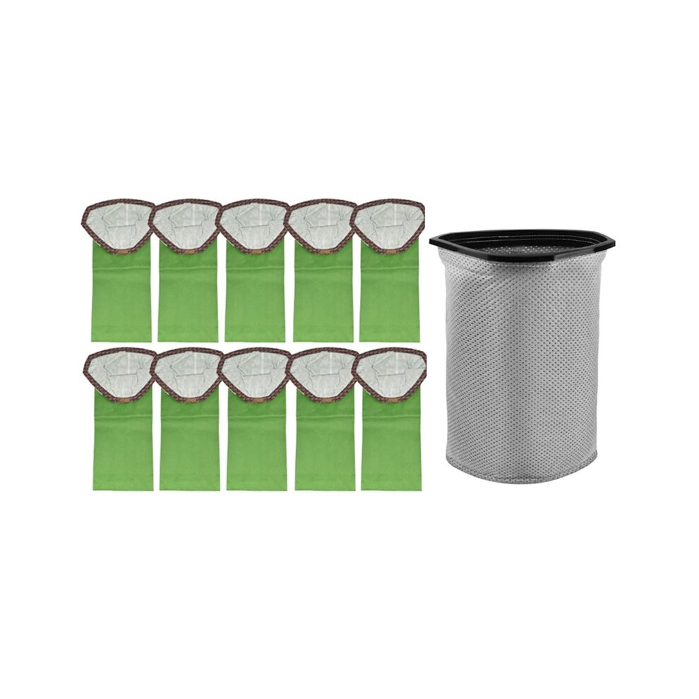 For Proteam Super Pro 10 / Gofit 10 Backpack Vacuum Cleaner Parts Micro Filter Bags+ Reusable Cloth Bag 11Pcs 4711029169185