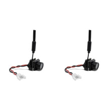 2X Micro-Type AIO 800TVL Camera 5.8GHz 25mW FPV Transmitter with Dipole Brass Antenna Combo 701U-B