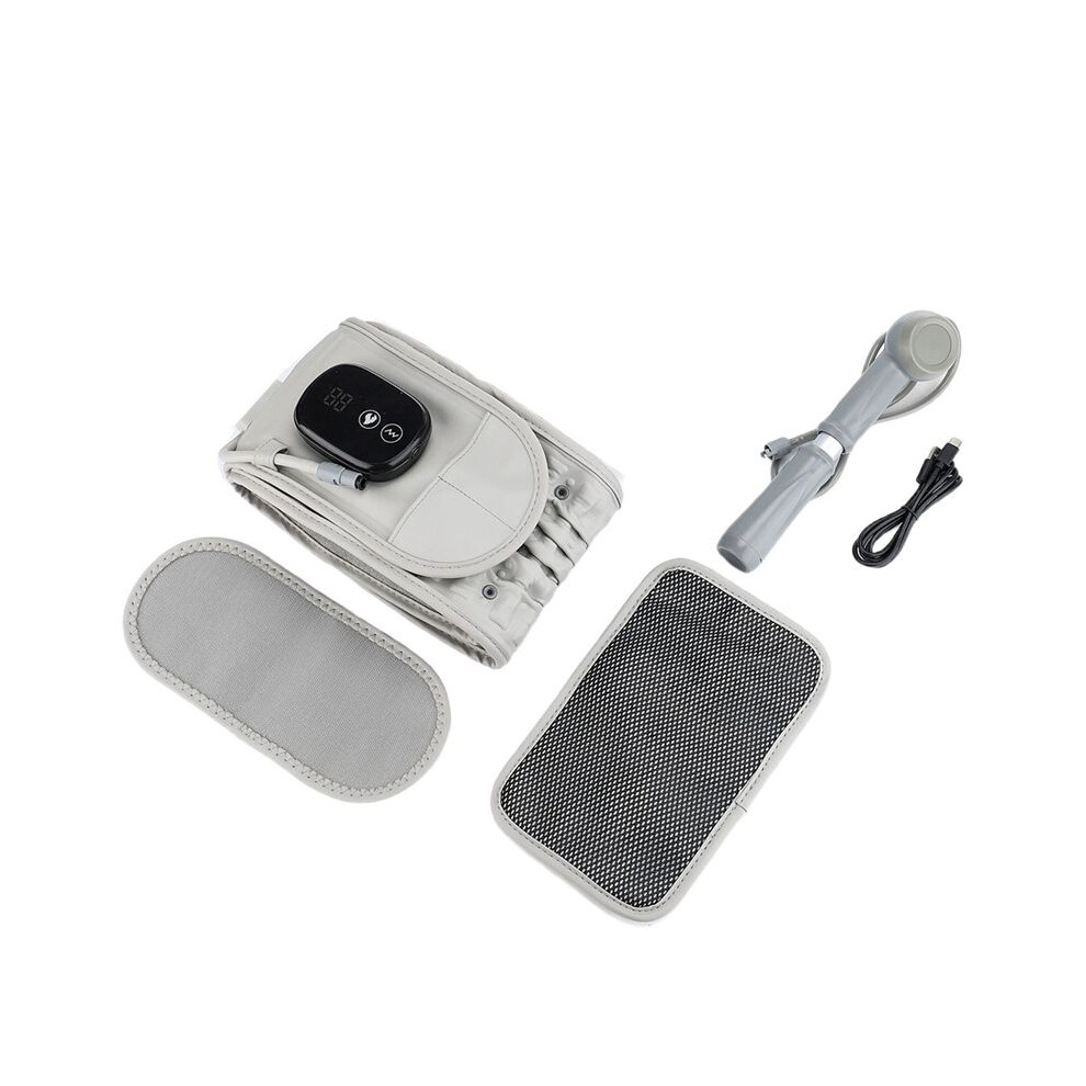 Decompression Back Belt With Heating And Massage Back Reliever Inflatable Back Brace For Spinal Lumbar Red/Light 6032787116784