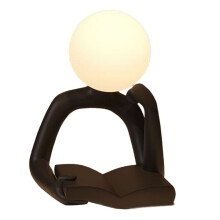 Lámpara de Lectura Minimalista Moderna con Figura Abstracta, Luz Nocturna, Decoración de Escritorio para Dormitorio, Oficina y Estudio, Diseño