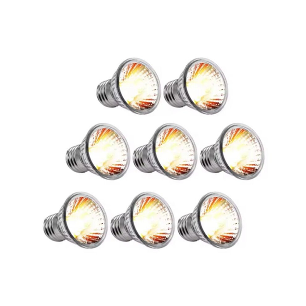 8Pcs Uva+Uvb Reptile Heating Bulb Snake Turtle Pet Full Spectrum Basking Uv Bulbs Heating Light 6033689607295