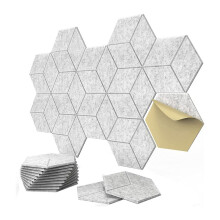 Lot de 12 Panneaux Acoustiques Auto-AdhéSifs DoubléS en Y, Panneaux de Mousse InsonoriséS, Panneaux Insonorisants pour la Maison et les Bureaux