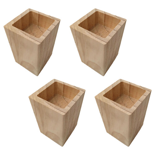 4 Stück dicke, stabile-10 cm quadratischer Schlitz 4 4