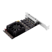2X 4 Port PCIE POE Network Card 10/100/1000/2500Mbps Gigabit Industrial Ethernet Converter 20G PCIE X4 Adapter 8125BG