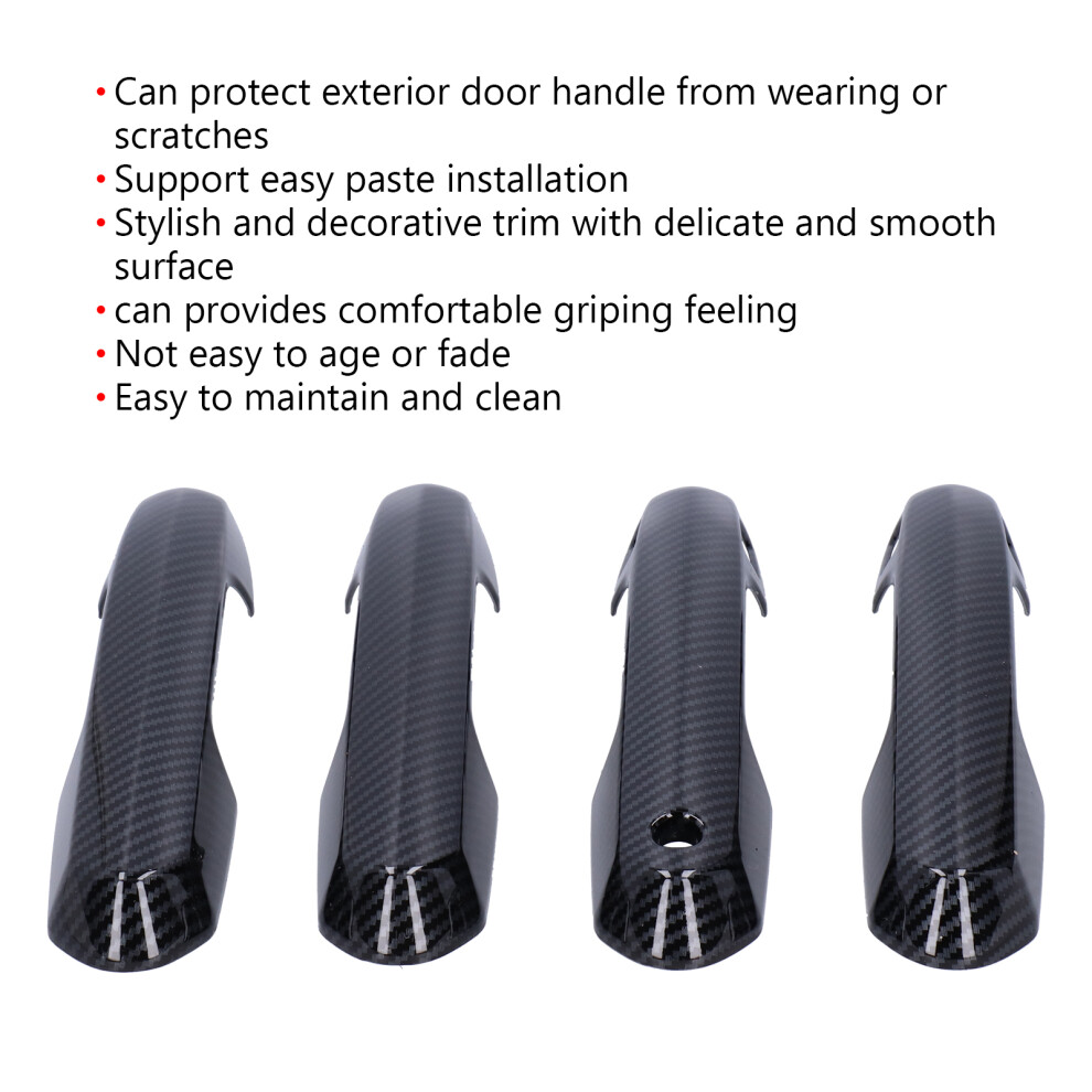 Rav4 2019-2021 Door Handle Covers 4Pcs Carbon 7340572678027