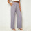 Linen Pants Women   Wide Leg Drawstring Elastic-Dark Blue M 4