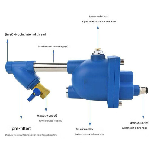 Heavy Duty Aluminum Drain Valves Suitable For Multiple Pipe-A 1
