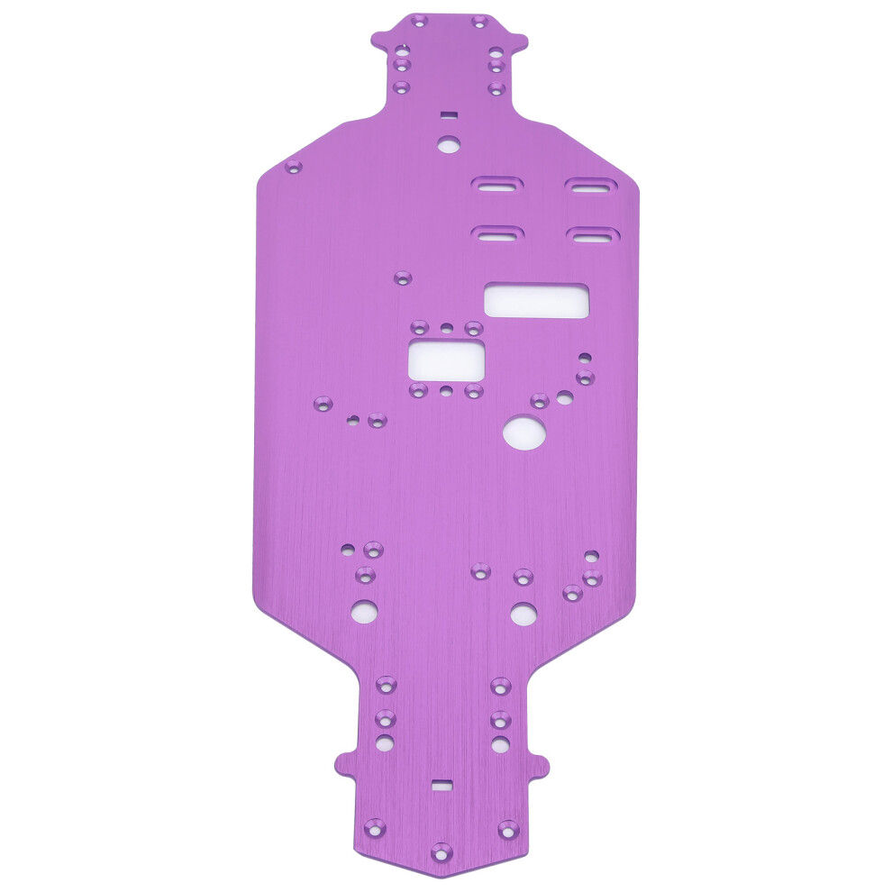 Aluminum Alloy Chassis Bottom Plate For 1/10 Rc Car 335X125mm Purple 8411391506736