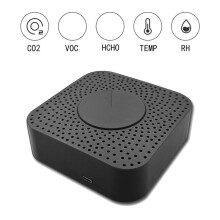 3X Tuya Zigbee Air Quality Monitor Medidor de CO2 Detector de Dióxido de Carbono Voc Formaldeído Auto Alarm