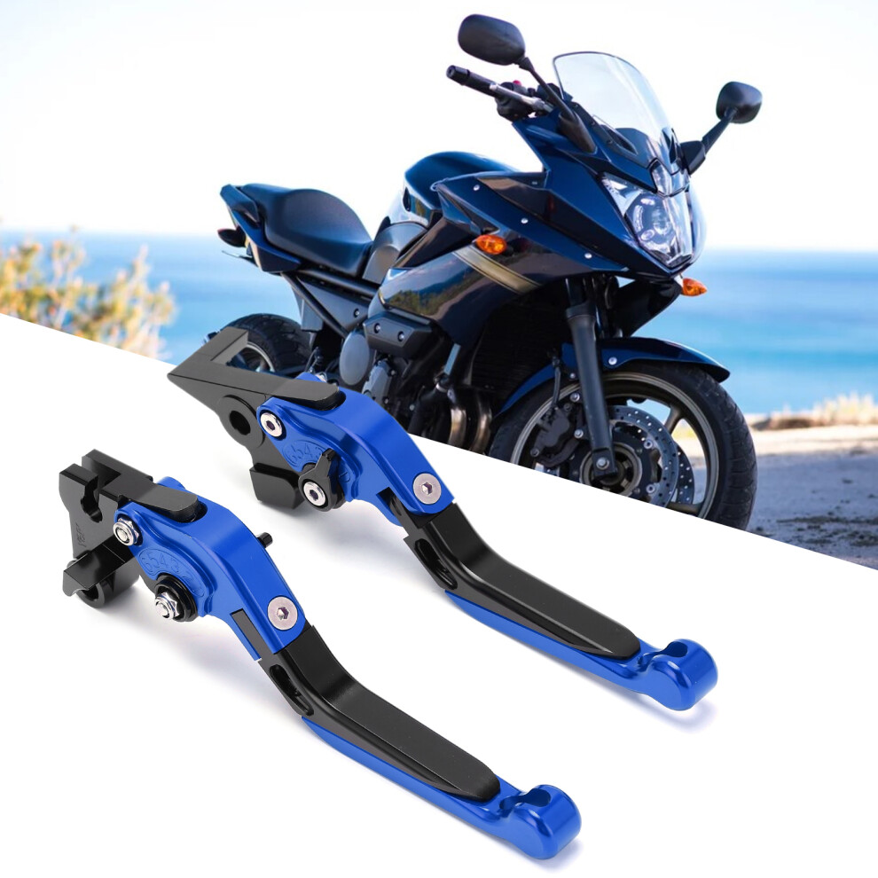 Adjustable Cnc Aluminium Motorcycle Brake Clutch Levers For Yamaha Xj6 Diversion 2009-2015 Blue 9421391508257
