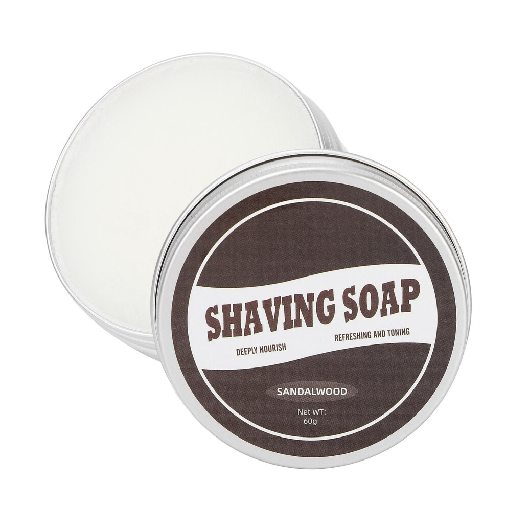 Men's Sandal Shaving Soap 60g Rich Foam Gentle & Non-Irritating