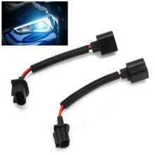 2pcs H13 9008 Male to Female Wiring Harness Adapter for Headlights & Fog Lights