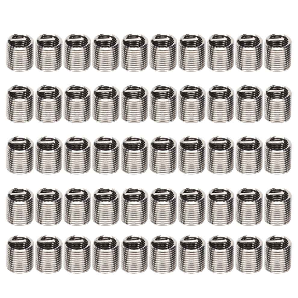 Stainless Steel Thread Inserts M7x12d 50Pcs Nut & Fastener Repair Tool Set 8131391510068