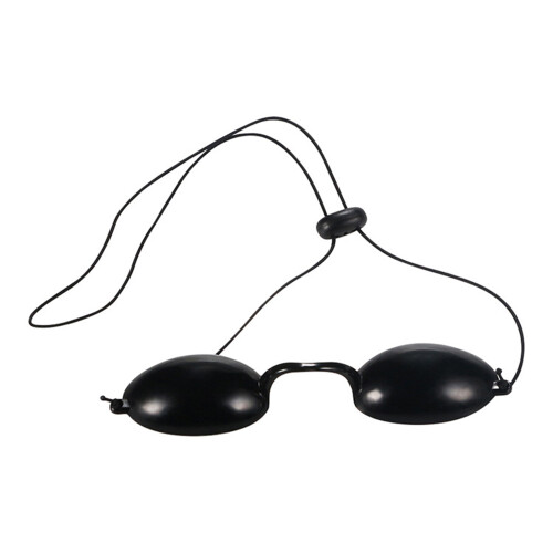 Flexible UV Protective Tanning Bed Goggles, Black, Lightweight
