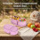 (Pink) Foldable Leak-Proof Silicone Sauce Box 4