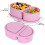 (Pink) Foldable Leak-Proof Silicone Sauce Box 9