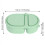 (Green) Foldable Leak-Proof Silicone Sauce Box 8