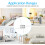 140 LEDs Ceiling Light Modern Silver 52cm 25W Bright White 7