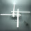 140 LEDs Ceiling Light Modern Silver 52cm 25W Bright White 8