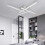 140 LEDs Ceiling Light Modern Silver 52cm 25W Bright White 11